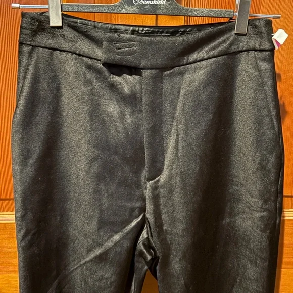 New Ted Baker London Demyat Velvet Kick Flare Trousers - Picture 5 of 15